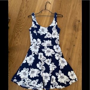 Blue floral dress